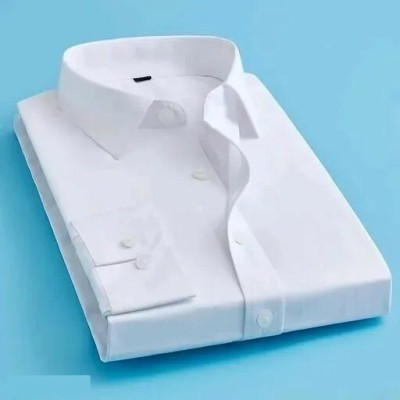 Men Solid Formal White Shirt