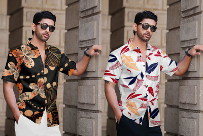 Men Floral Print Casual Multicolor Shirt