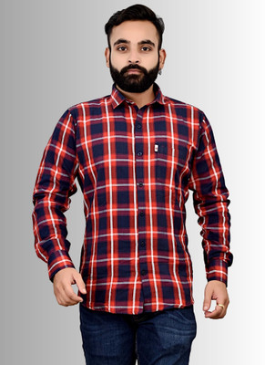 V K Creation Men Checkered Casual Multicolor Shirt