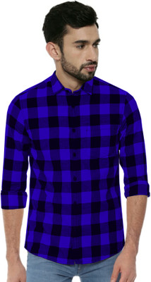 SOLVYN Men Checkered Casual Multicolor Shirt