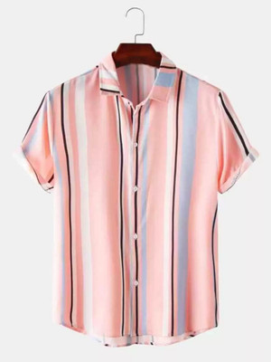 HouseOfCommon Men Striped Casual Multicolor Shirt