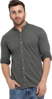 Gritstones Men Striped Casual Grey Shirt