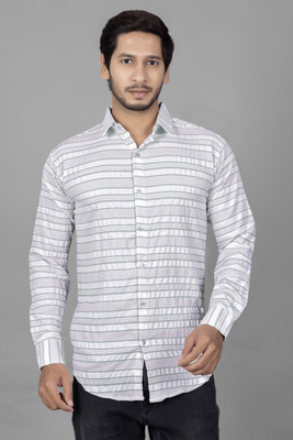 Shivshakti fashion surat Men Solid Casual White, Green Shirt