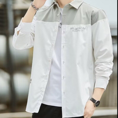 Men Solid Casual White Shirt