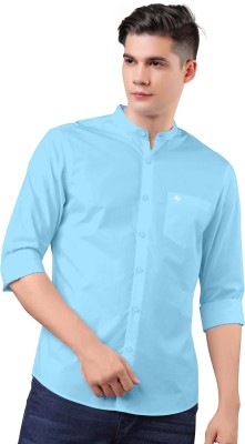 Cameron Men Solid Casual Light Blue Shirt