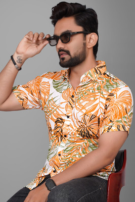 Voroxy Men Printed Casual Multicolor Shirt