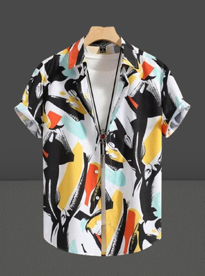 Marmic Fab Men Printed Casual Multicolor Shirt