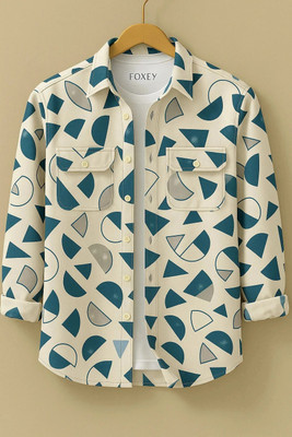 FOXEY Men Printed Casual Multicolor Shirt