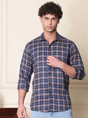 Tanip Men Checkered Casual Red Shirt