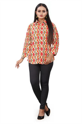 G-KA Women Printed Casual Multicolor Shirt