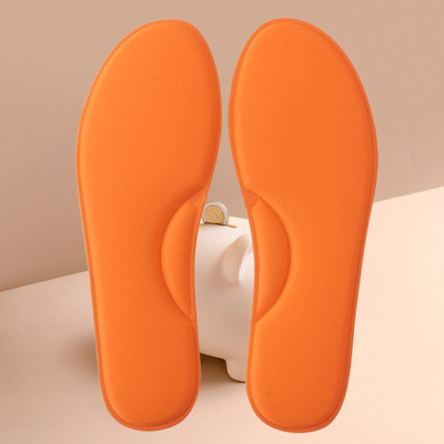 GEJUFF Size-6 Pack -2 Pair Memory Foam Shoes Soles Comfortable Arch Supports Heel Foot Support(Orange)