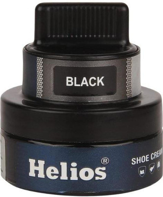 Helios Shoe Cream - 48 GM With Applicator Patent Leather Shoe Cream(Black)