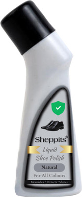 Sheppits Premium Liquid Shoe Polish (Natural) For All Colour Leather, Patent Leather, Synthetic Leather Shoe Liquid Polish(Natural)
