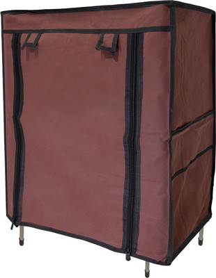 Philoshop PVC Collapsible Wardrobe(Finish Color - brown, DIY(Do-It-Yourself))