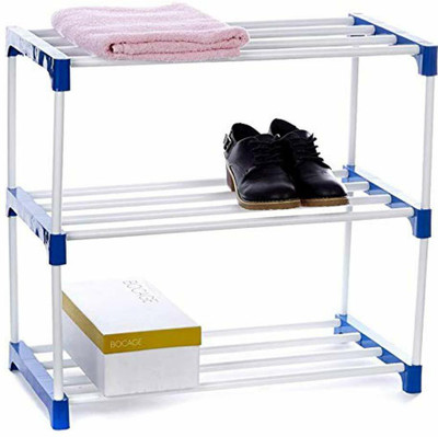 sarmaji store 3 sleeves shoe rack Plastic Shoe Rack(3 Shelves, DIY(Do-It-Yourself))
