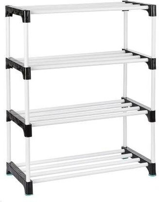 RKE 2275 Plastic Shoe Rack(Black, 6 Shelves, DIY(Do-It-Yourself))