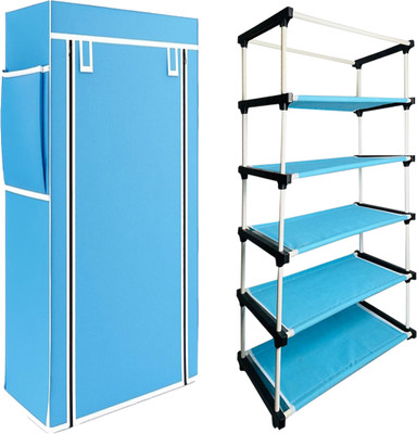GirjaHub GIRJA Multipurpose 5 Layer shoe rack/book shelf/Wardrobe Heavy Material PVC Plastic Shoe Stand(Firoji, 5 Shelves, DIY(Do-It-Yourself))