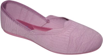 Shoe Rock Vision(SRV) Light Weight Stylish Belly Shoes/Perfact for Casual and Office Wear Bellies For Women(Pink , 6)