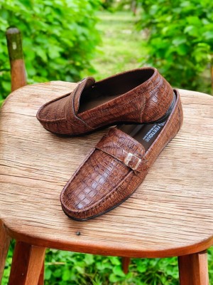 FEETIQUE Casual Loafers Loafers For Men(Tan , 10)