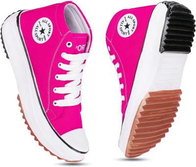 LNT FASHION High Tops For Women(Pink)