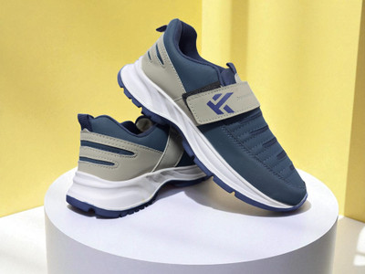 Free Kicks Running Shoes For Men(Blue, Grey , 10)