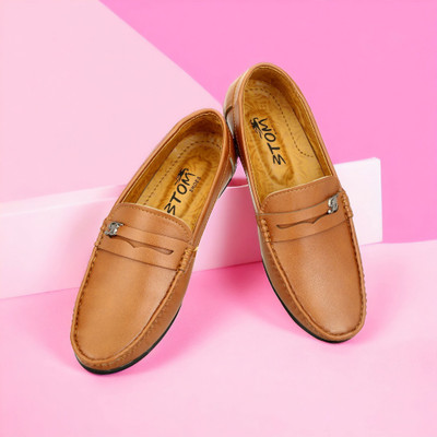 BTOM trendy Casual Loafer Loafers For Men(Tan)