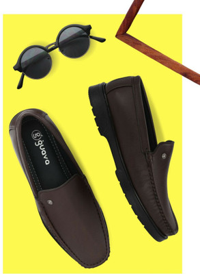 GUAVA GV15JA825 Slip On For Men(Brown , 8)