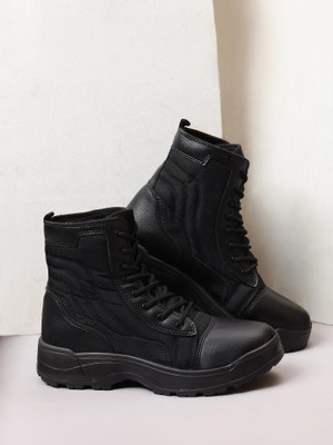 GOLDSTAR RYDER Boots For Men(Black , 9)
