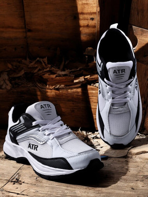 Free Kicks SW- ATR White Trending Running Shoes For Men(White, Black , 7)