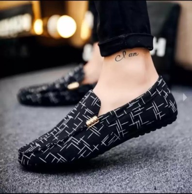 FindMine latest party wear shoe Loafers For Men(Black)