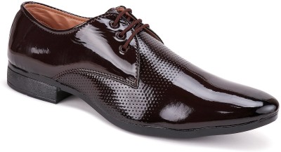 World Wear Footwear Latest Collection of Exclusive & Affordable Trendy Formal Shoes Lace Up For Men(Brown)