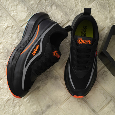 HS HI SPEED Sports Gym Walking Running Trending Stylish Running Shoes For Men Casuals For Men(Black , 8)