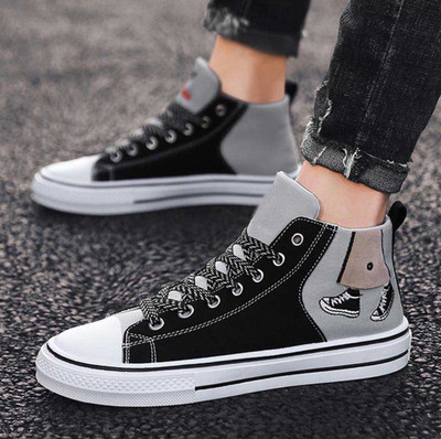 Magnolia Stylish Comfortable Long Casual Sneaker for Men's and Boy's High Tops For Men(Black , 9)