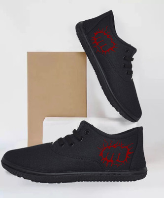 KANEGGYE CASUALS FOR MEN & KIDS Casuals For Men(Black, Red , 8)