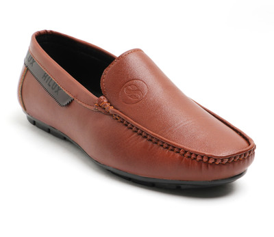 Hilux Men's Stylish, Comfortable & Casual Slip-On Loafers Loafers For Men(Tan , 8)