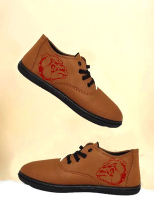KANEGGYE CASUALS FOR MEN & KIDS Casuals For Men(Tan, Red , 7)