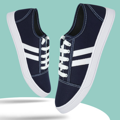 house of common HC-Champ Navy-White Lightweight Sneakers For Men(Navy, White , 6)