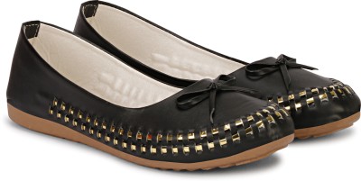 Dhairya Collection Ladie Flat Latest design Bellies For Women(Black)