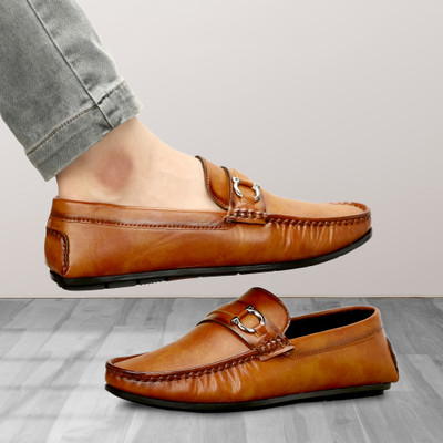 Faxian Comfortable & Outdoor Loafers For Men(Tan , 7)