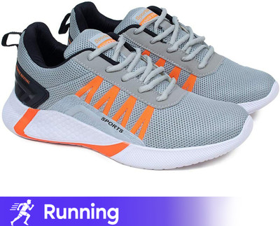 RKM SHOES Running,Walking,Training,Sports Shoes,Casual shoe Sneakers For Men(Grey)
