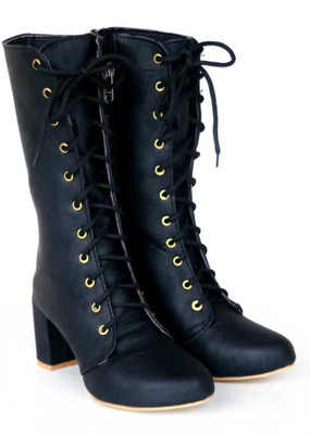 Fateh Boots For Women(Black , 7)