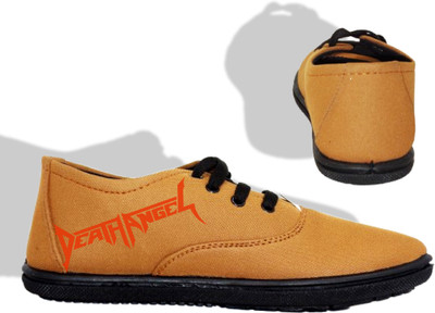 Kenamin Stylish Casual Shoes for Men and kids Casuals For Men(Tan, Orange , 9)