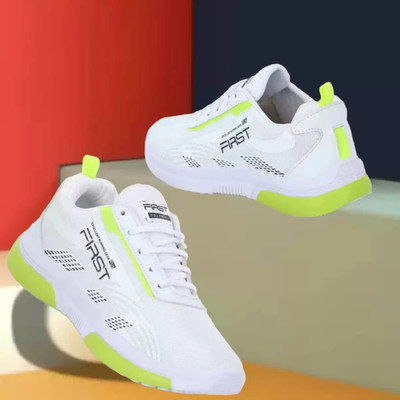 Kcandy Gym Running Shoes Casuals For Men(White)