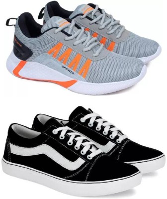 ANGO Walking Shoes For Men(Grey, Blue)
