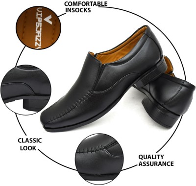 VIPSJAZZY FUN Mocassin For Men(Black , 8)