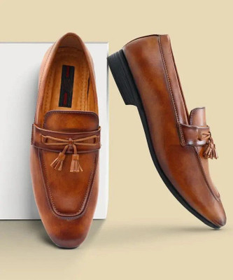 SIGN APP Stylish comfortable loafers Loafers For Men(Brown , 10)