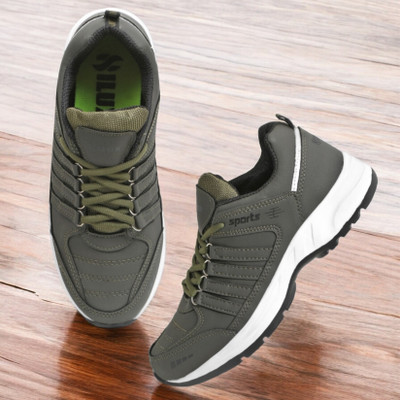 Hilux Stylish Light Weight Eva Sports Shoe For Men Running Shoes For Men(Olive , 9)