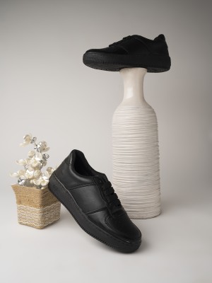 SHOETOPIA Casual Comfotable Smart Casual Sneakers For Girls Sneakers For Women(Black)