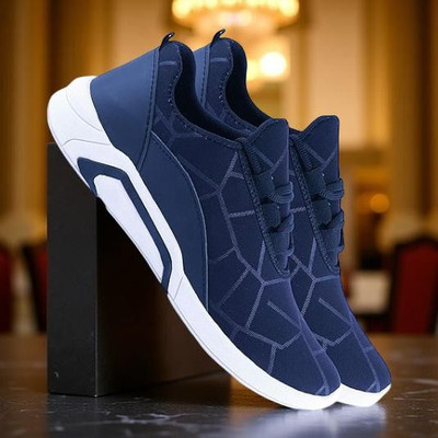 Vortek Running Shoes For Men(Navy)