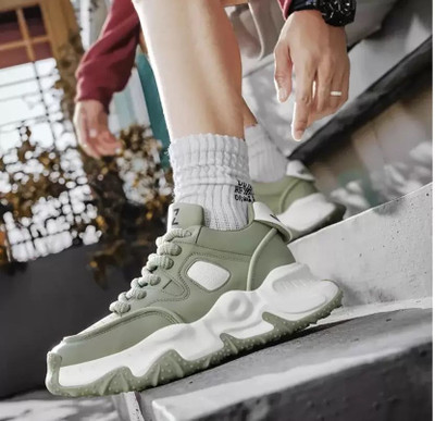 house of common OGY RETRO SHOE HIGH PREMIUM QUALITY CHUNKEY Sneakers For Men(Green , 9)